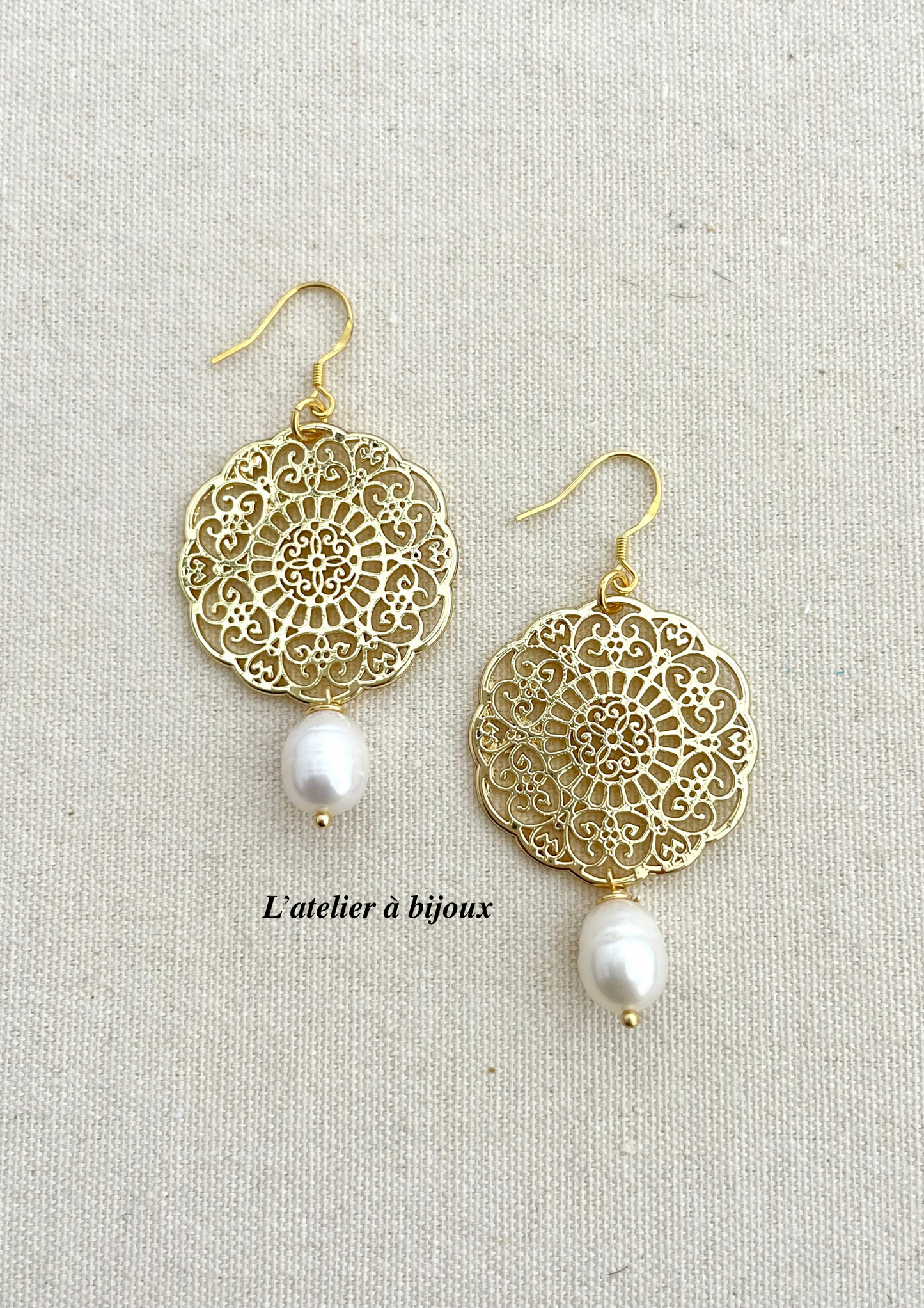 Hoa tai ngọc trai `Soleil