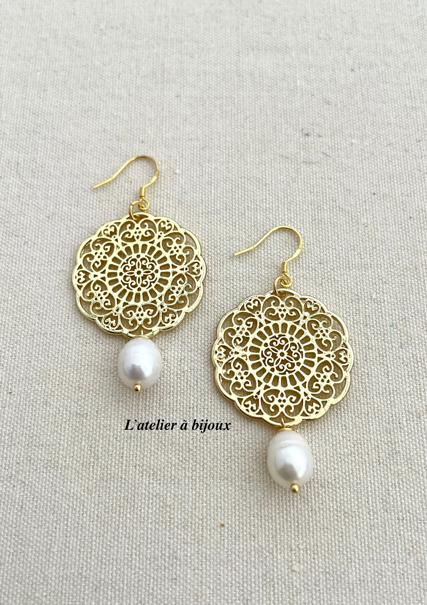 Hoa tai ngọc trai `Soleil