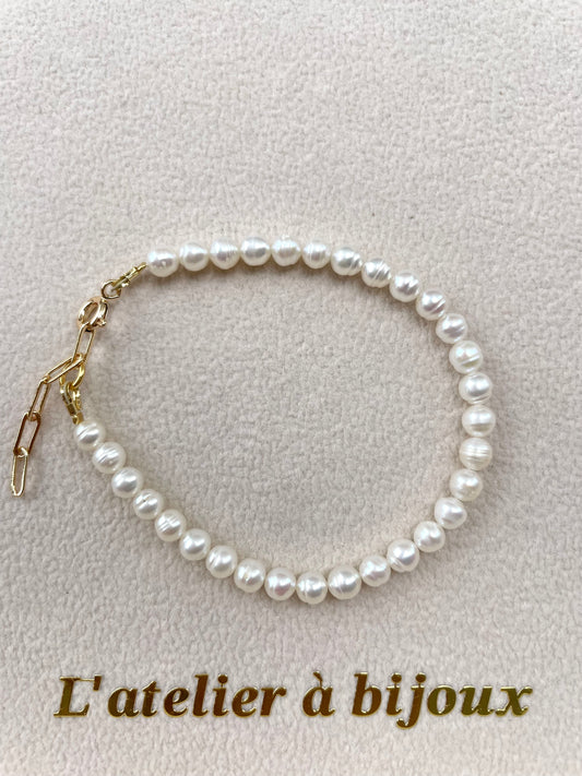 Vòng tay ngọc trai tròn 5mm