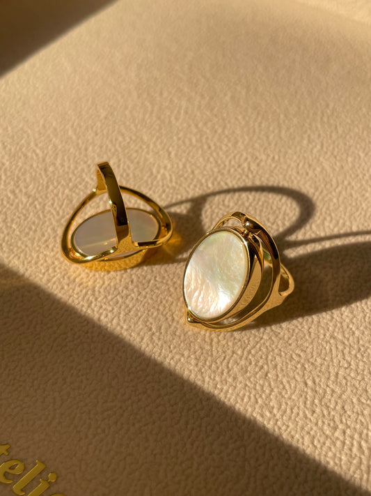 Nhẫn xà cừ hai mặt Namie