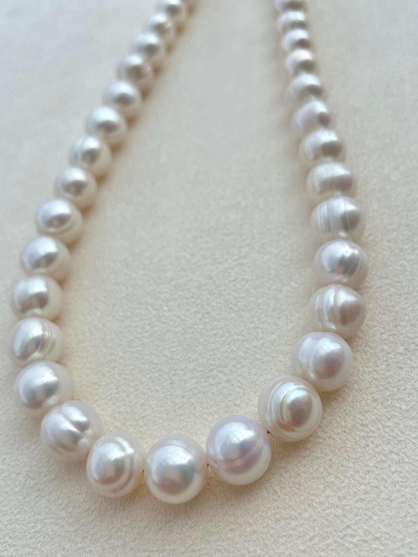 Vòng cổ ngọc trai vân tròn 11mm