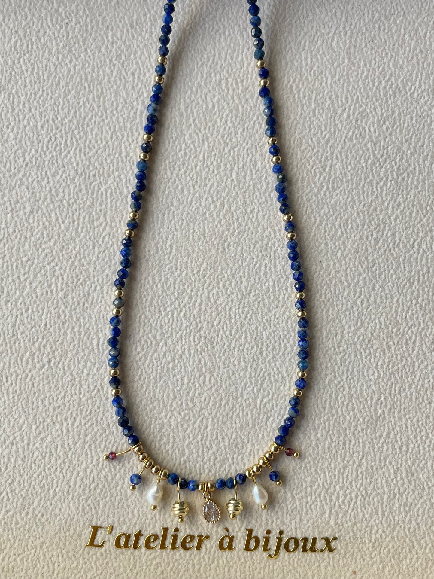 Vòng cổ đá Lazurite Geenie