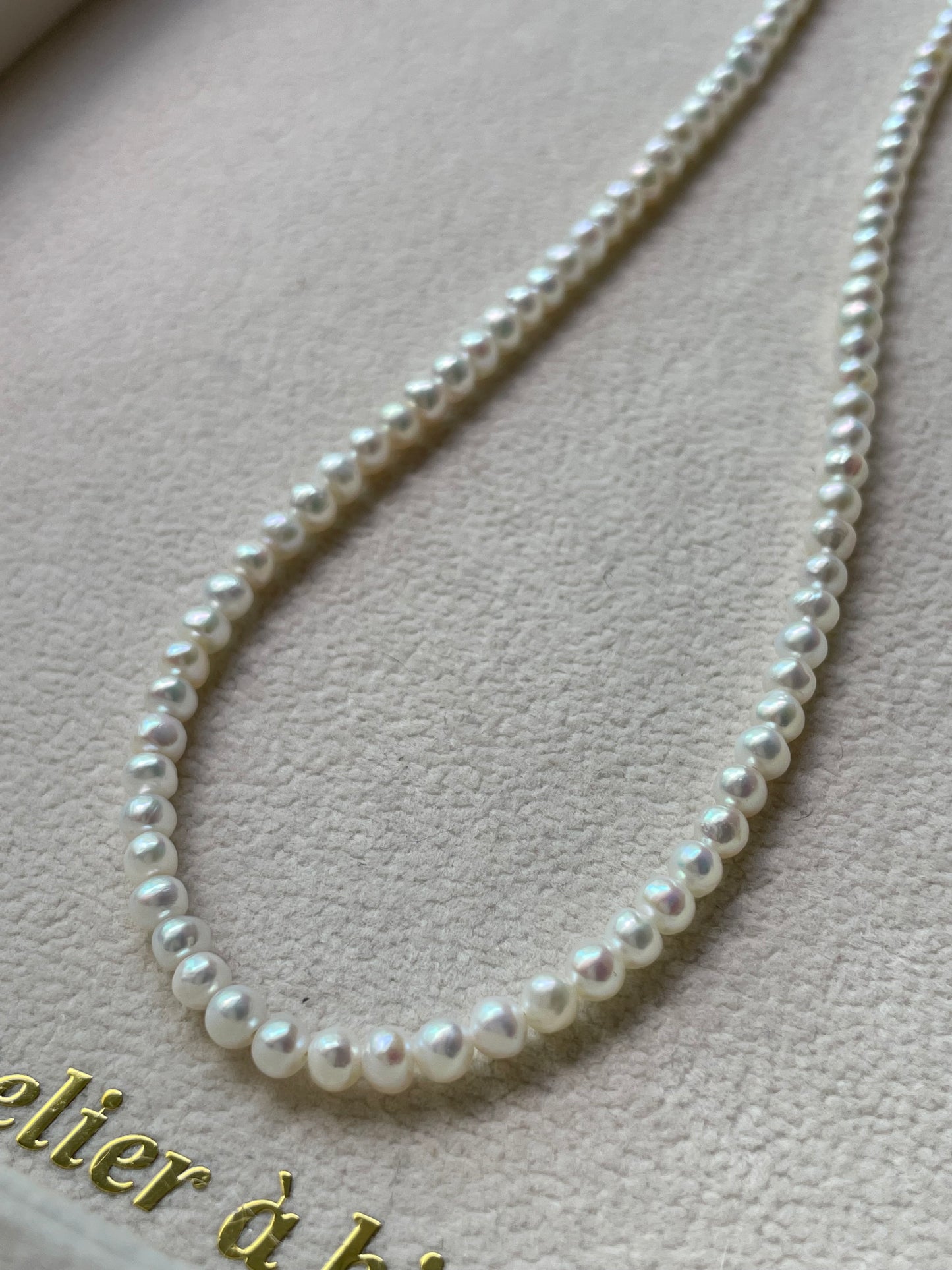 Vòng cổ ngọc trai classic tròn 4mm