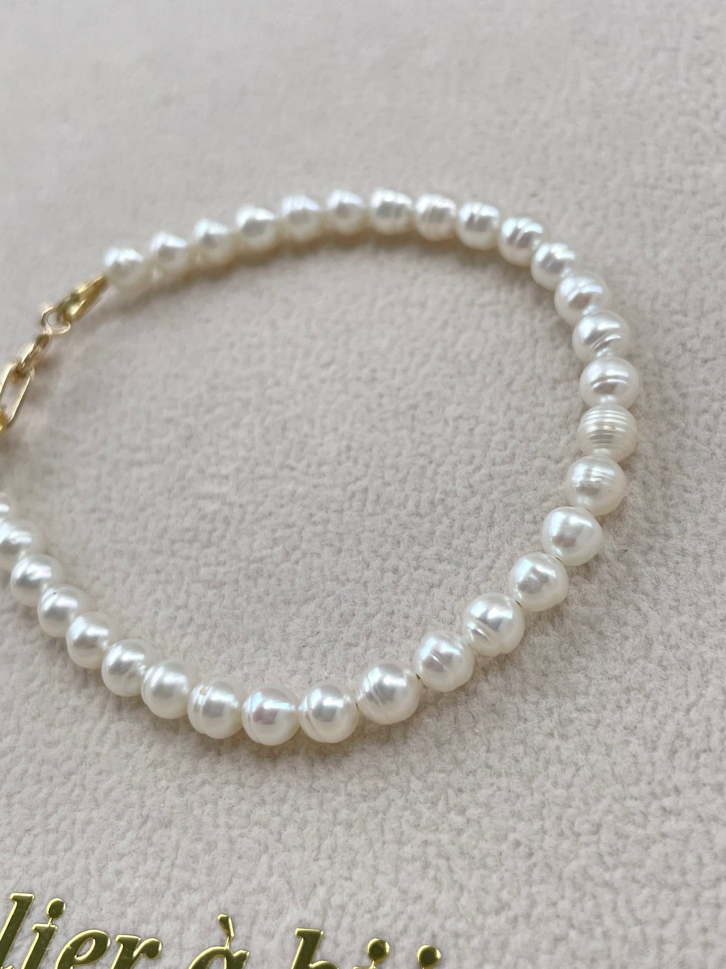 Vòng tay ngọc trai tròn 5mm