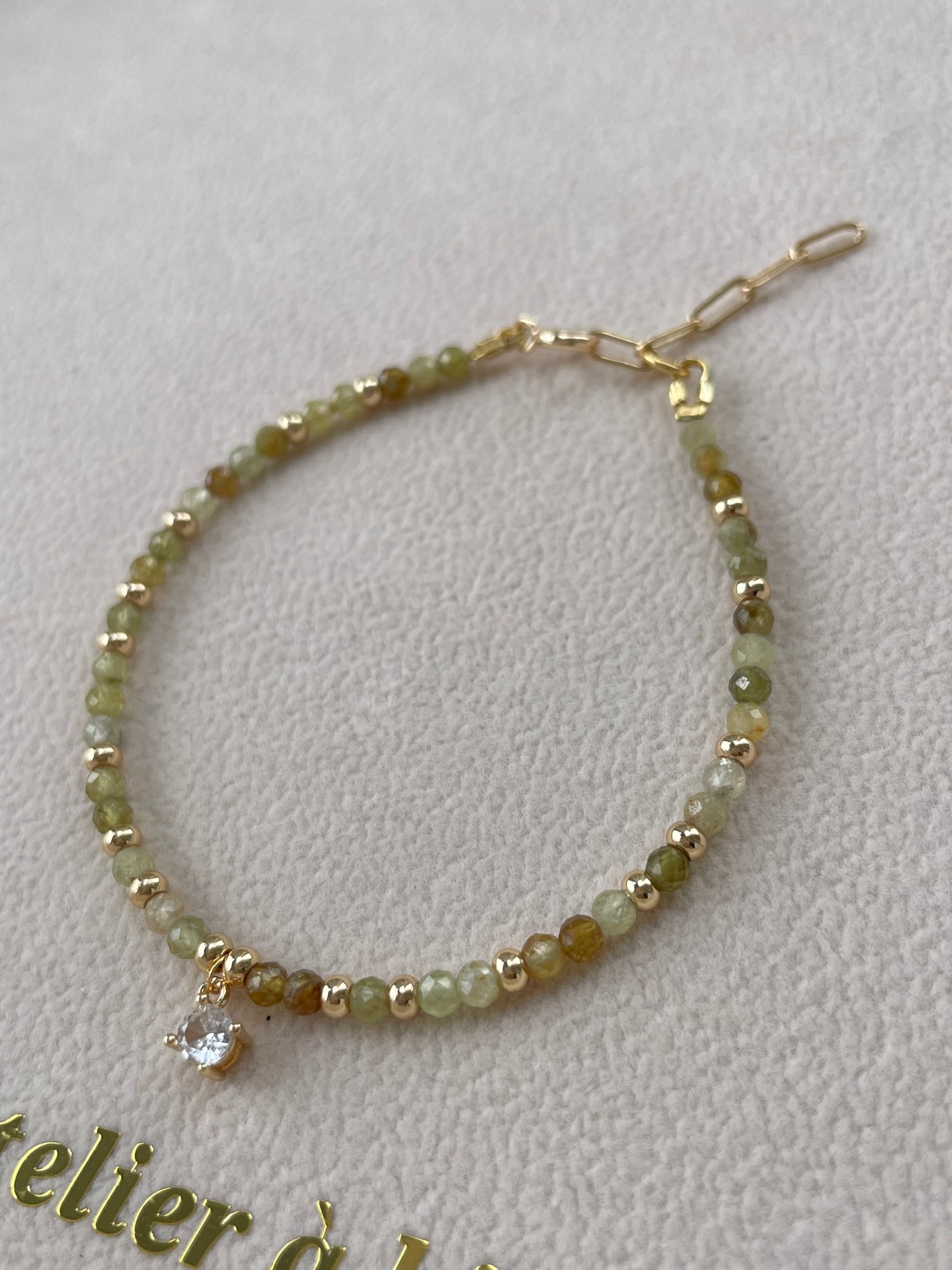 Vòng tay Garnet xanh