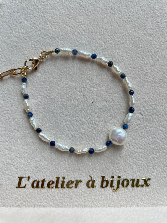 Vòng tay Lana pearl & lazu