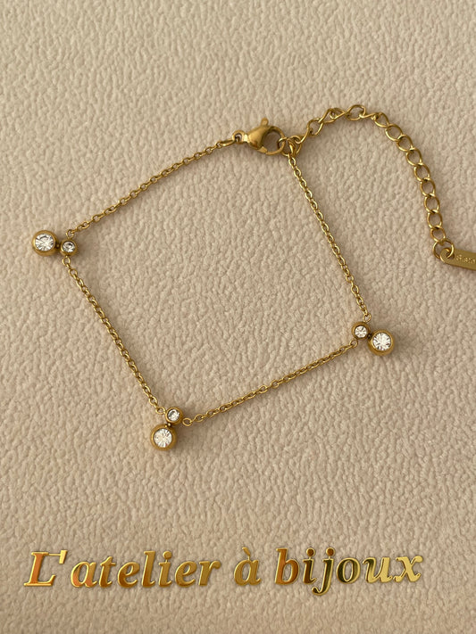 Vòng tay thép không gỉ Xenia