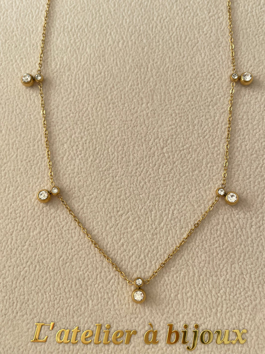 Vòng cổ thép không gỉ Xenia