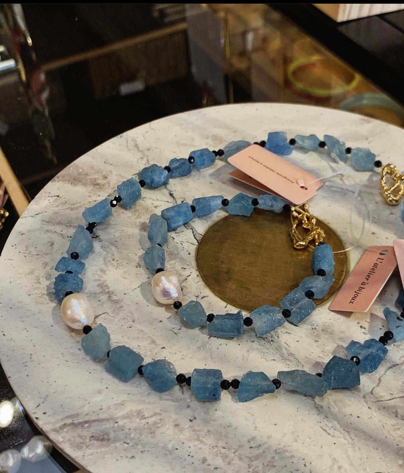 Vòng cổ Aquamarine
