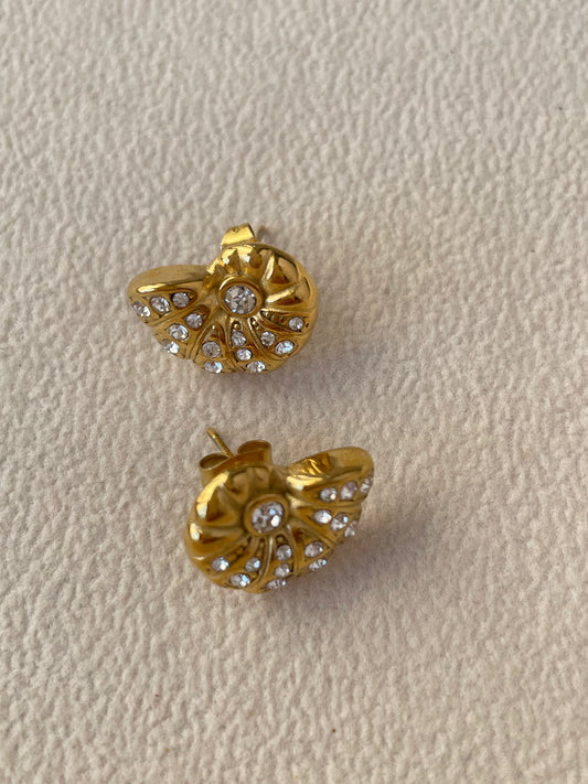 Hoa tai thép không gỉ Snailie