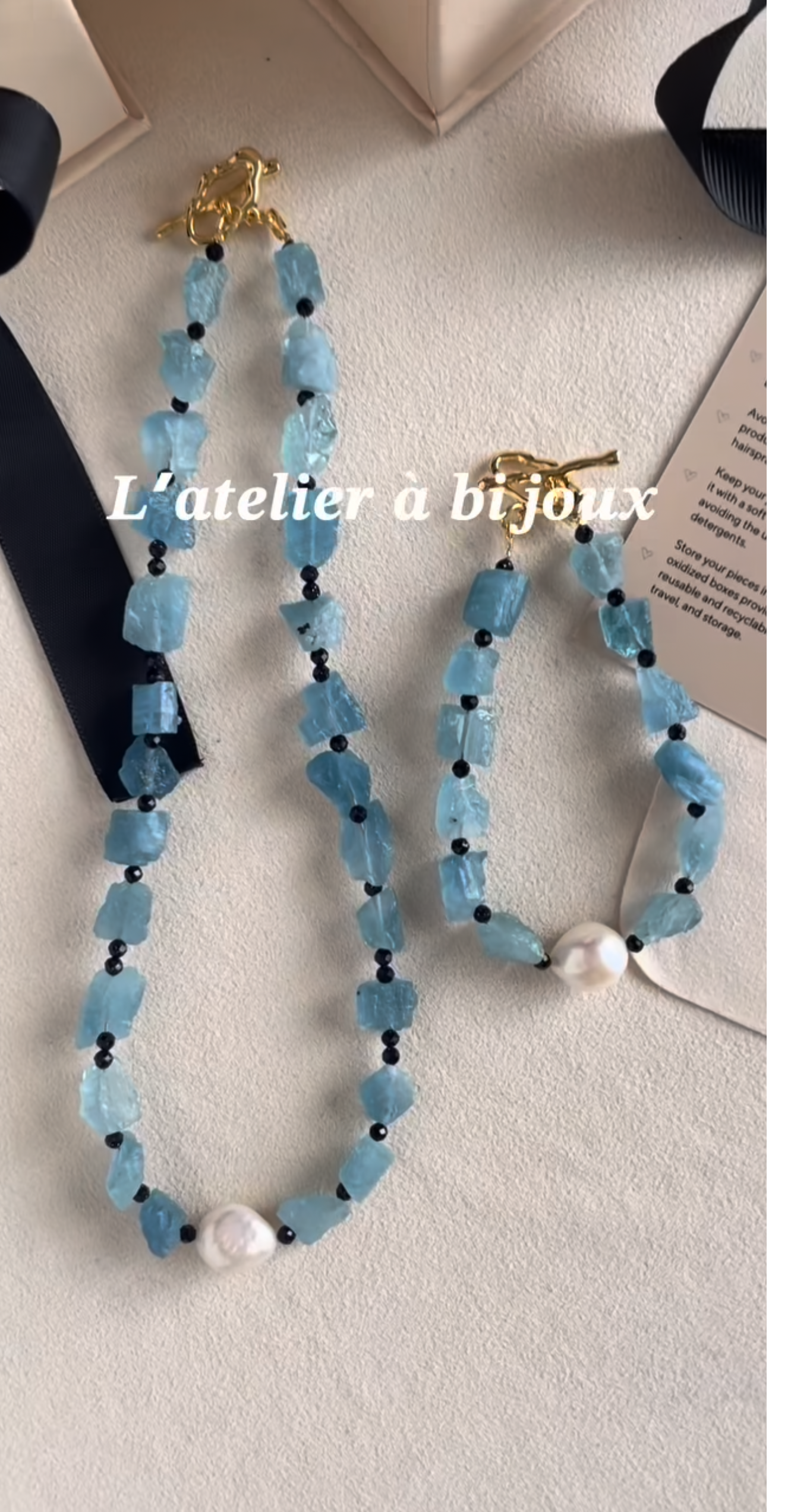 Vòng cổ Aquamarine