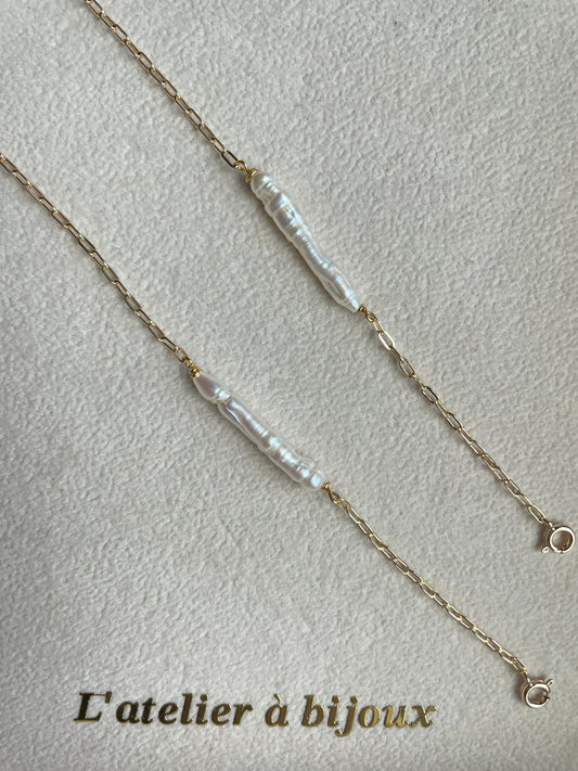Vòng tay Long pearl & chain