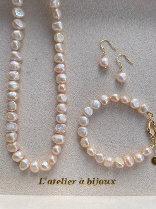 Vòng cổ ngọc trai 10-11mm Rosie