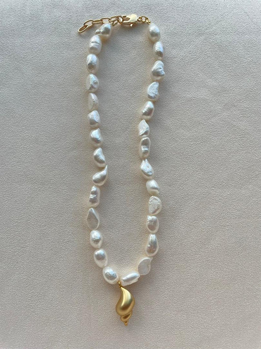 Gini Pearl Necklace 14 gold-filled