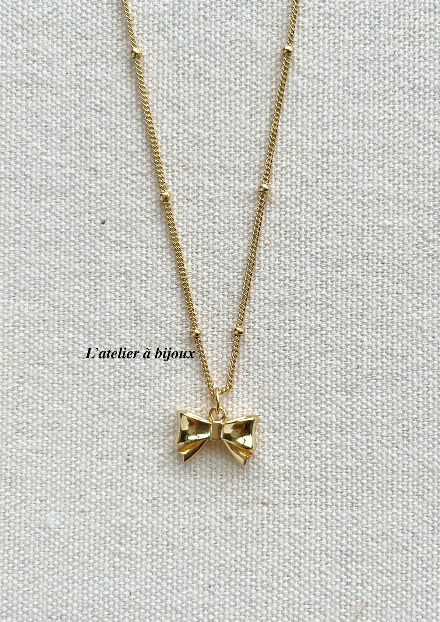 Bow Necklace S925