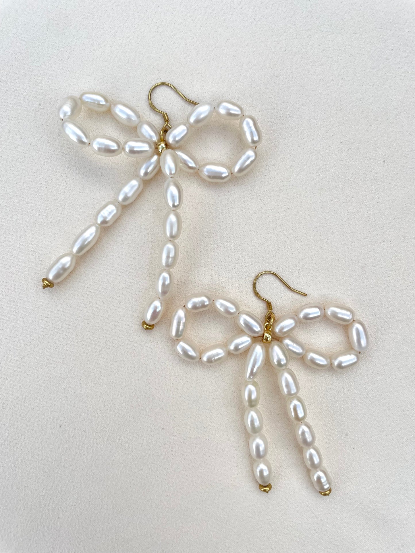 Pearl Bow earrings