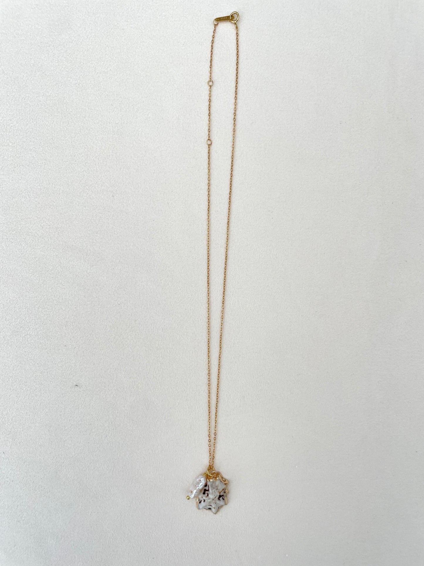 S925 chain with shell pendant necklace