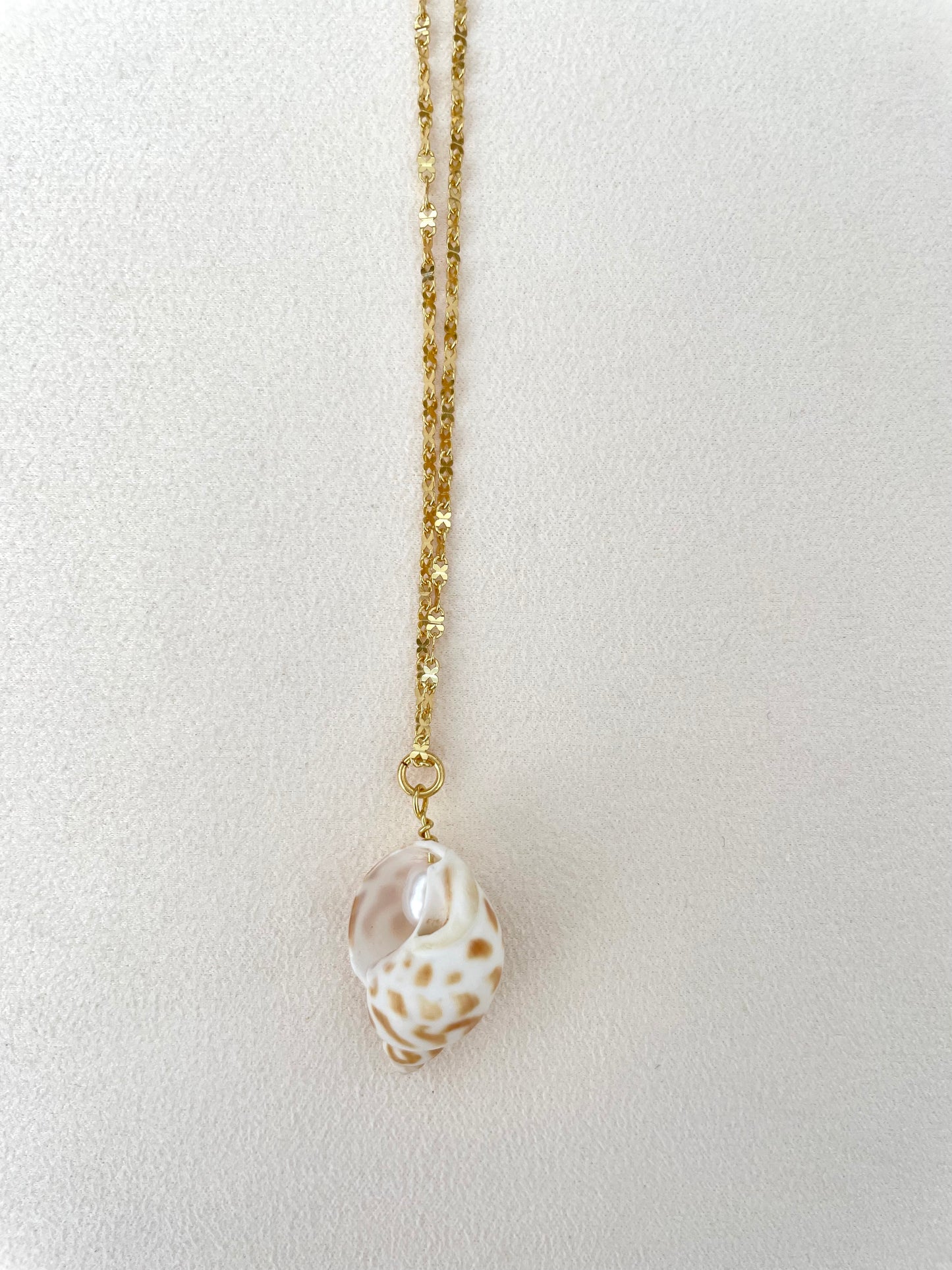 S925 chain with shell pendant necklace