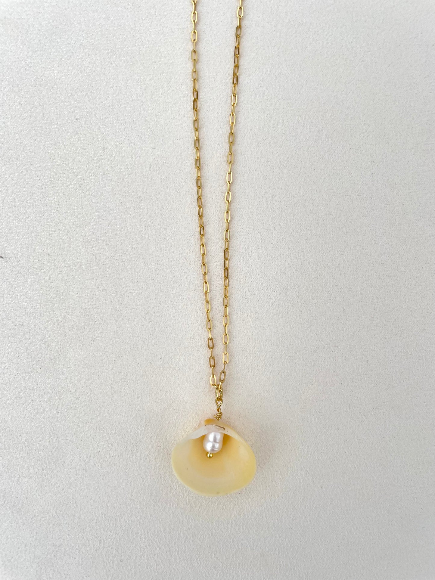 S925 chain with shell pendant necklace