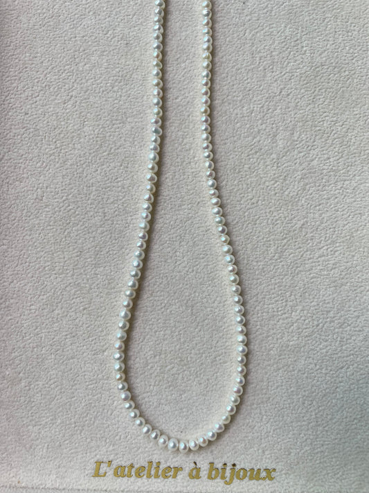 Vòng cổ ngọc trai classic tròn 4mm