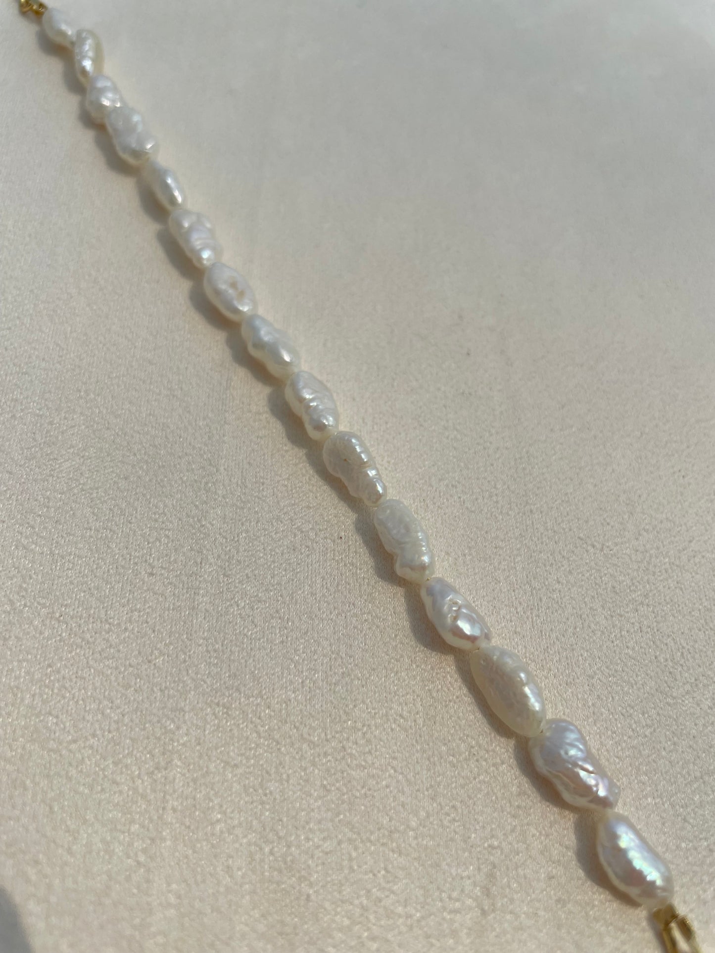 6mm keshi pearl bracelet