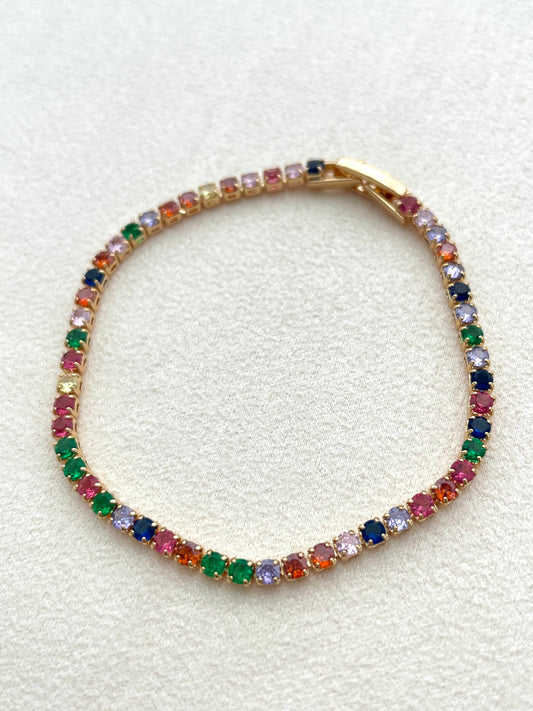 Valerie colorful rhinestone bracelet