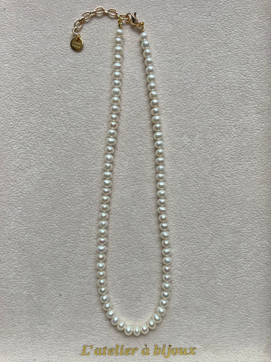 Vòng cổ trai tròn classic 6mm