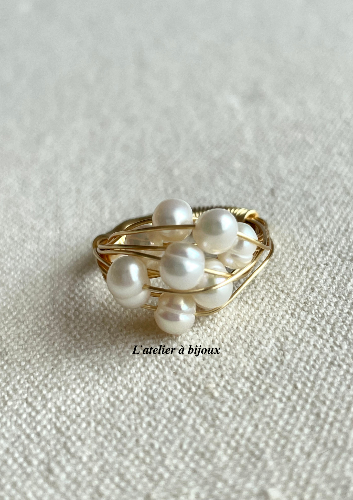 Laval pearl ring