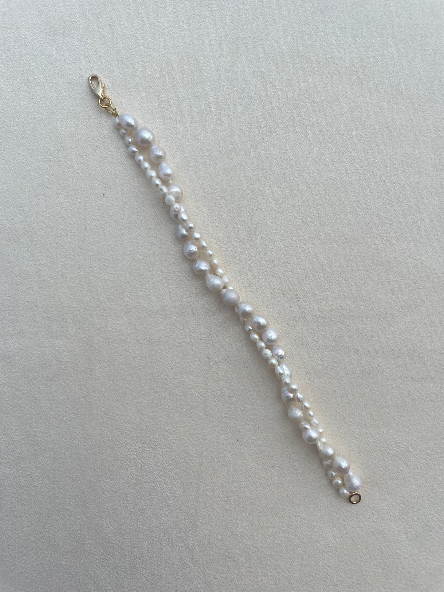 Two layer pearl bracelet