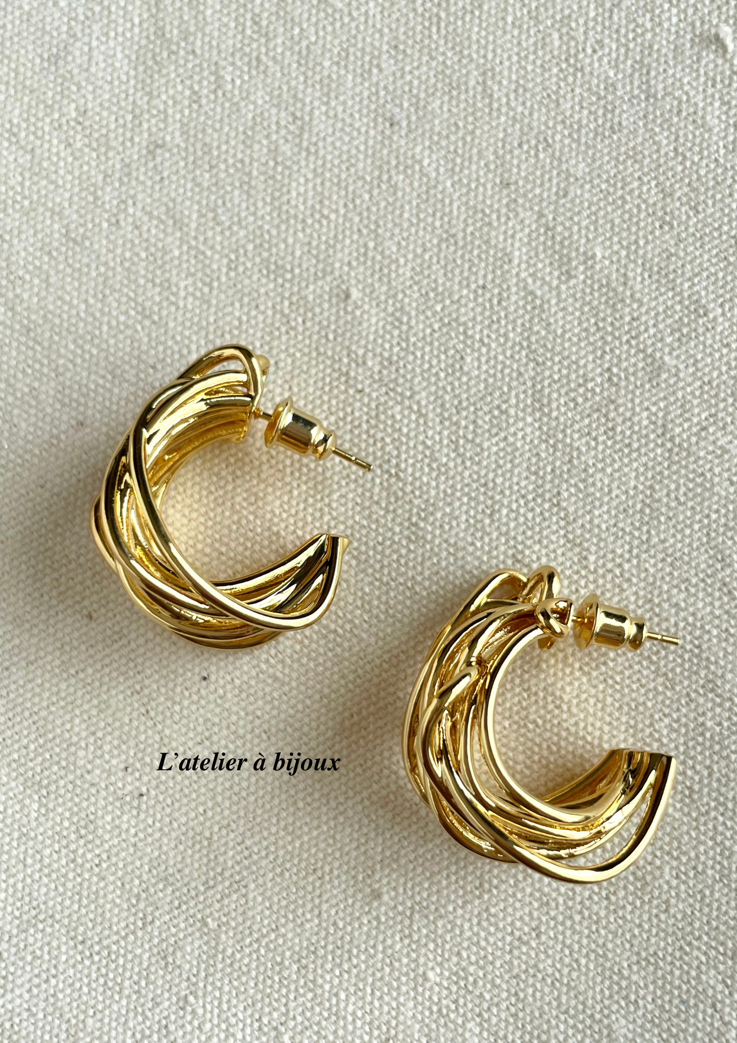 Euphrasie chunky earrings