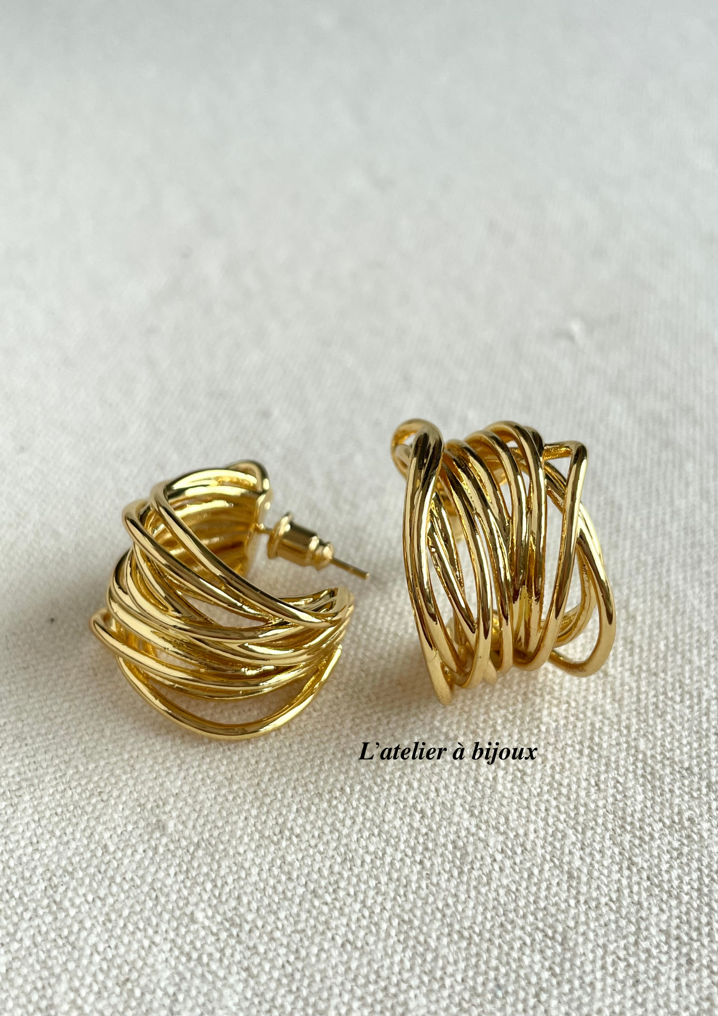 Euphrasie chunky earrings