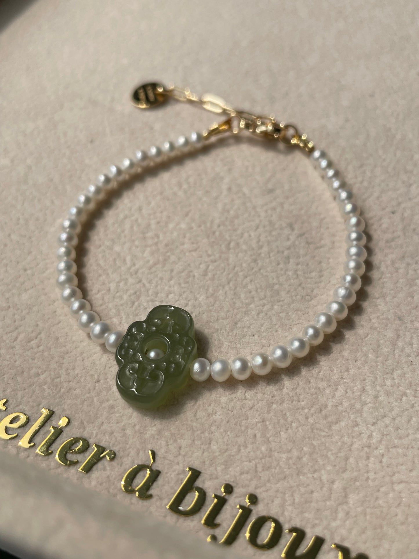 Vòng tay ngọc trai - ngọc bích 0011