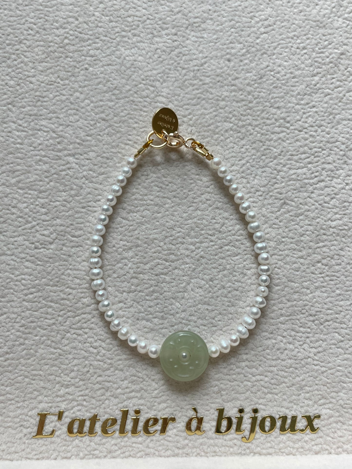 Vòng tay ngọc trai - ngọc bích 0011