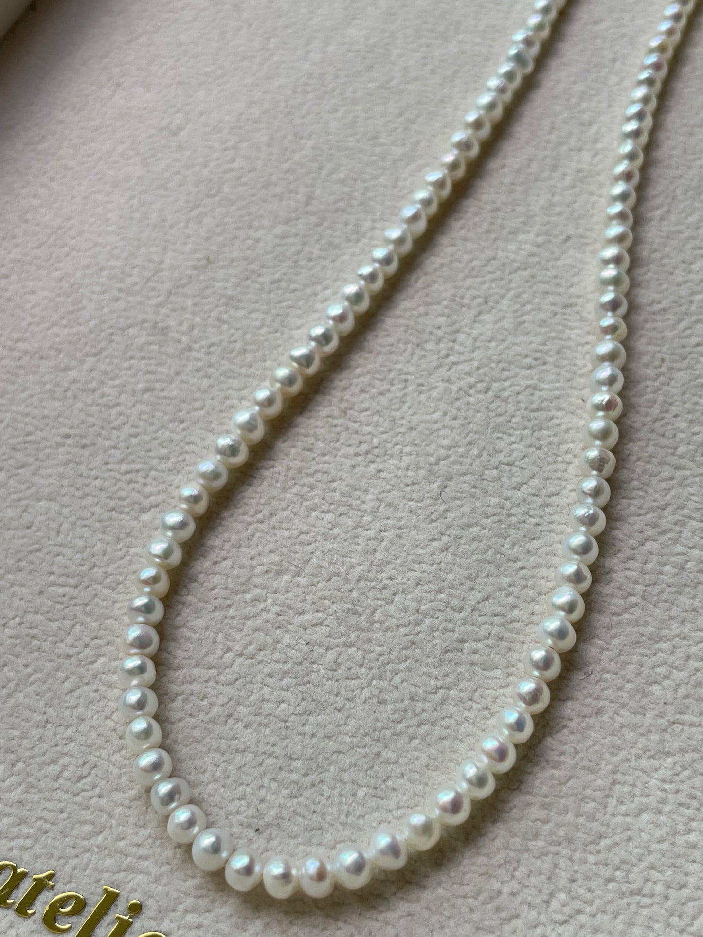 Vòng cổ ngọc trai classic tròn 4mm