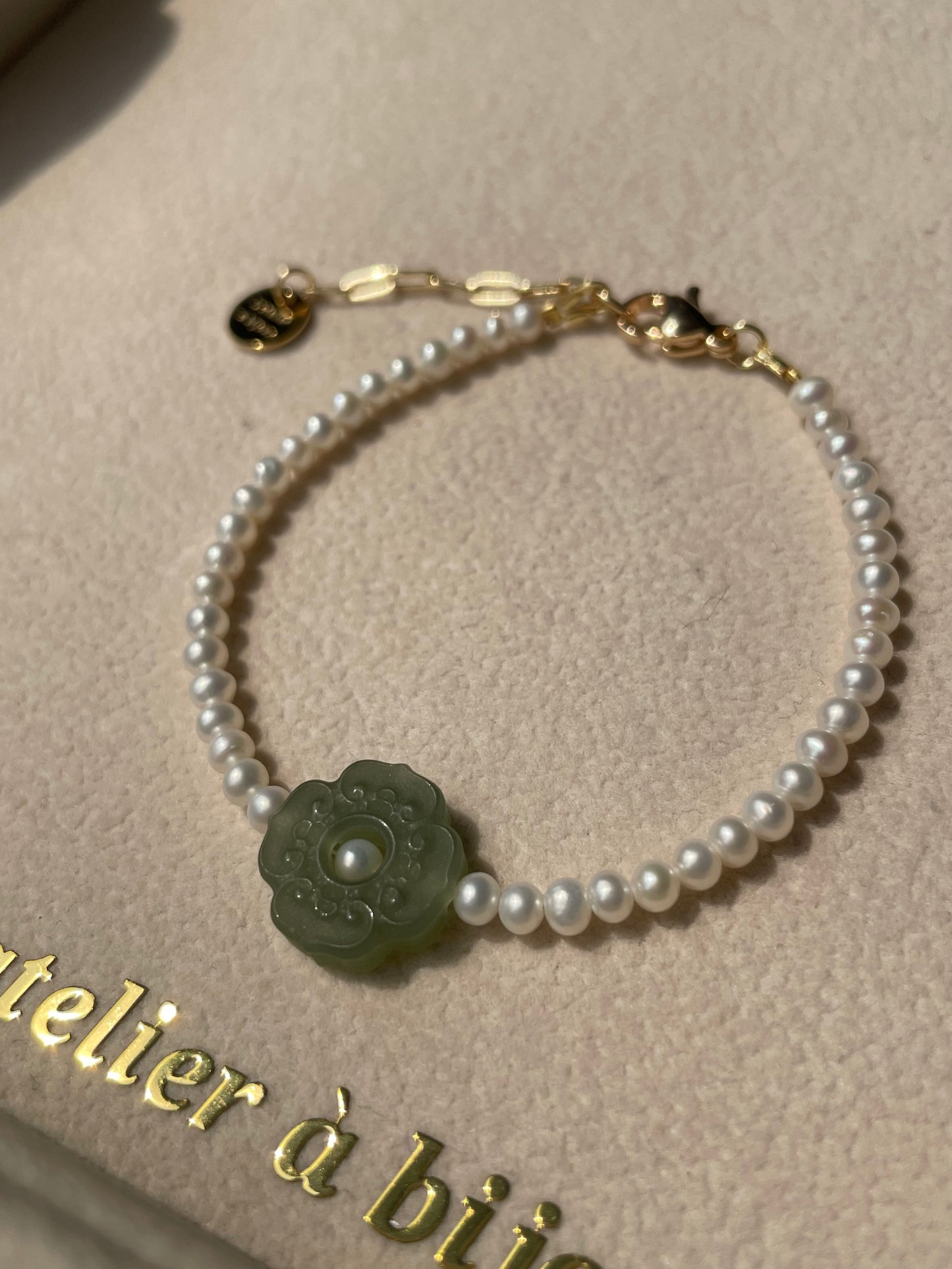 Vòng tay ngọc trai - ngọc bích 0011