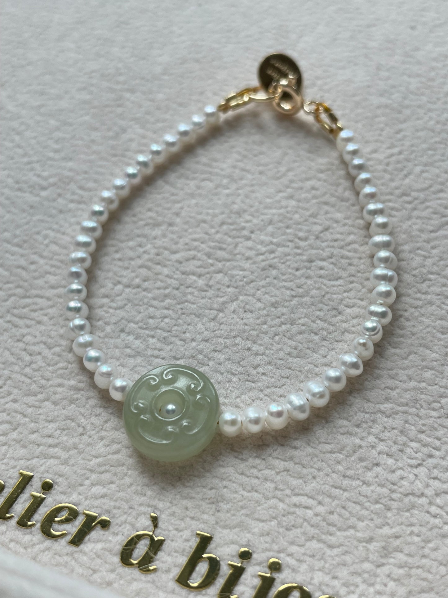 Vòng tay ngọc trai - ngọc bích 0011