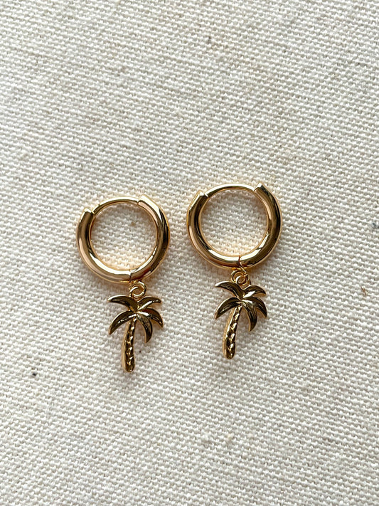 Petite coco hoop earrings