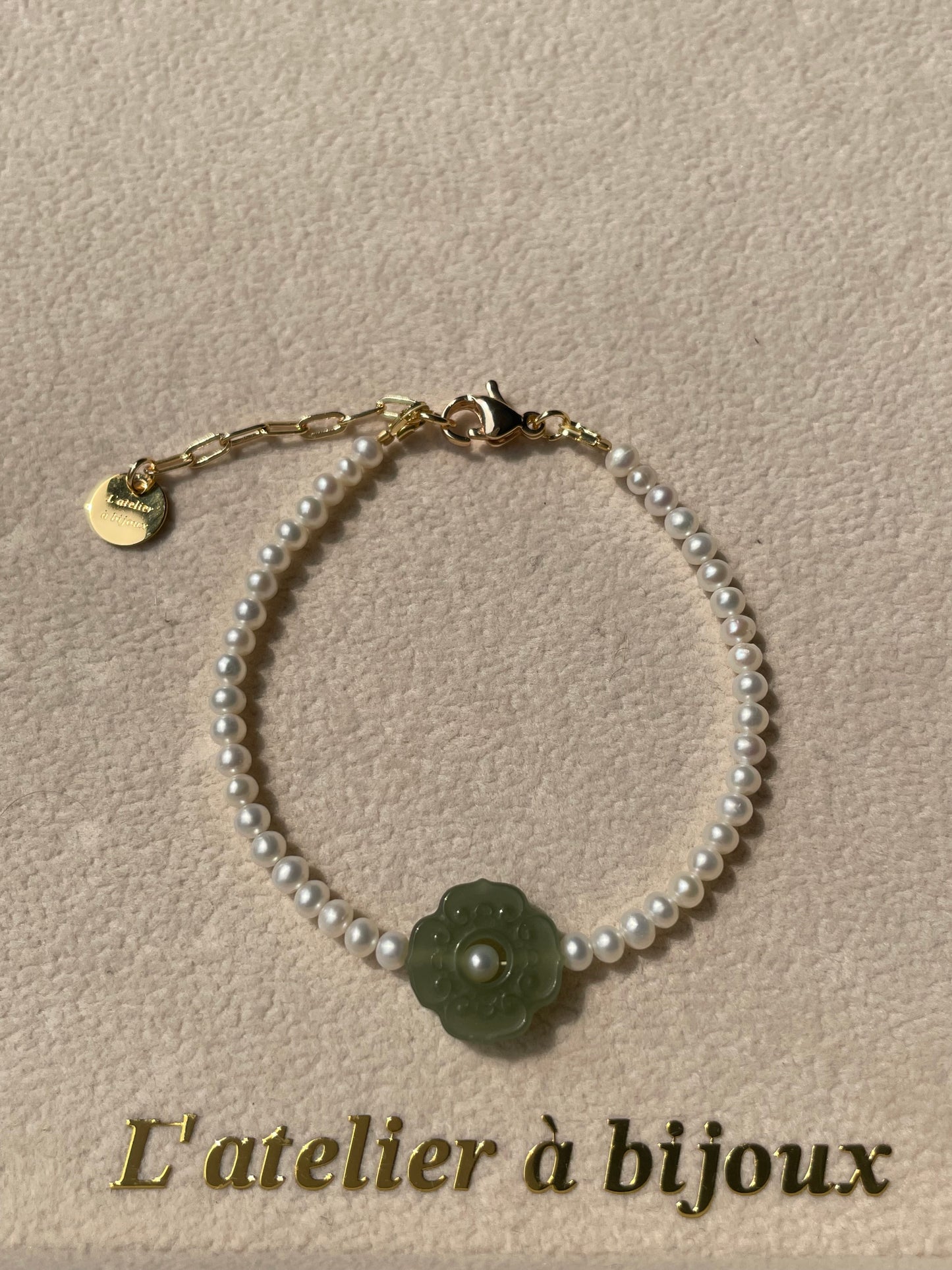 Vòng tay ngọc trai - ngọc bích 0011