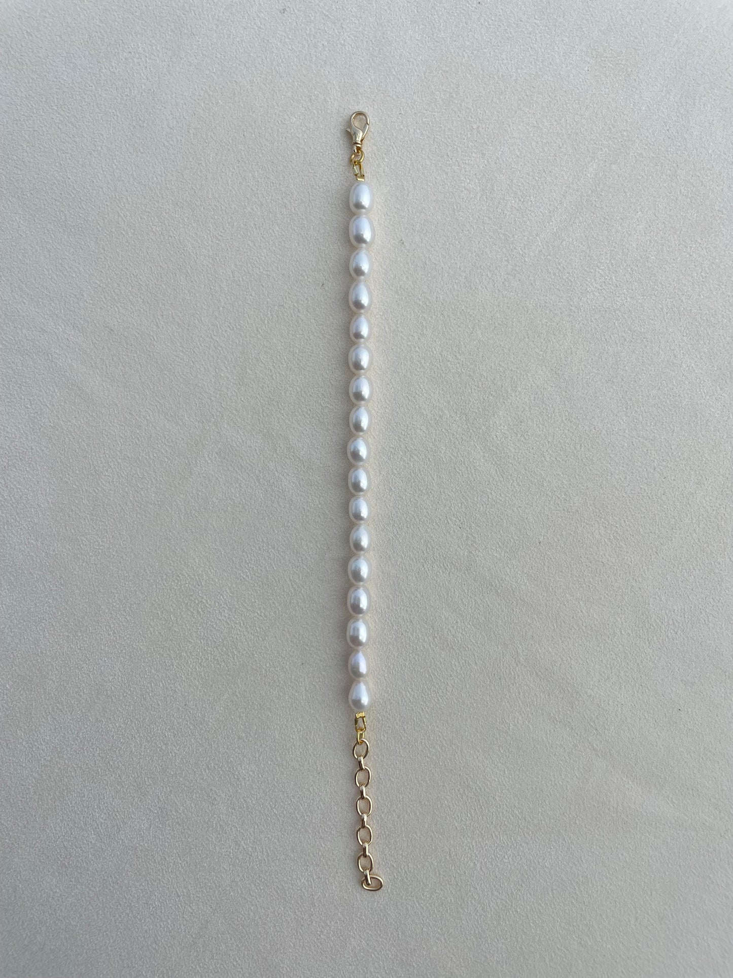 7mm oval pearl bracelet