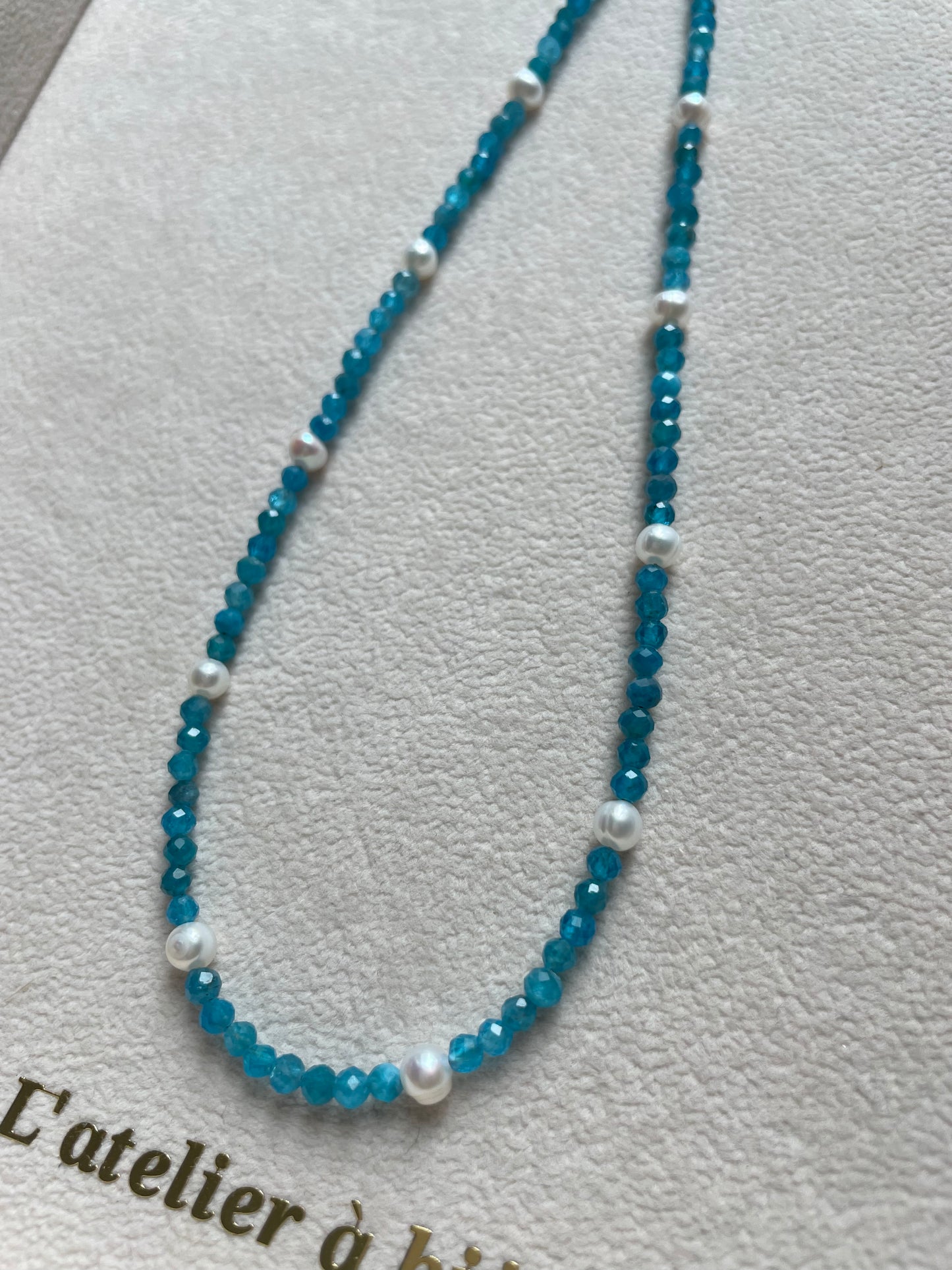 Vòng cổ Bellie gemstone& pearl