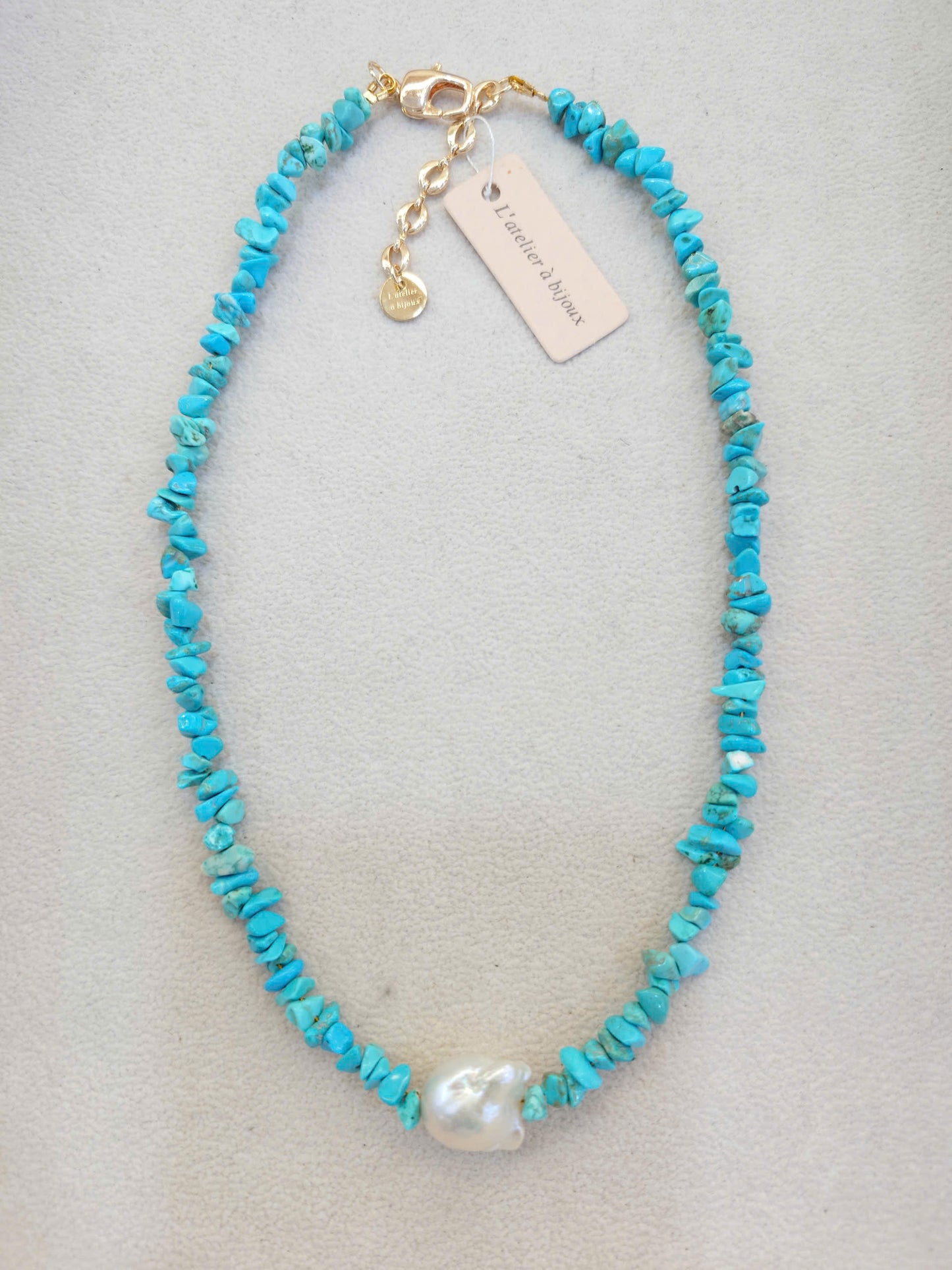 Vòng cổ Turquoise và ngọc trai